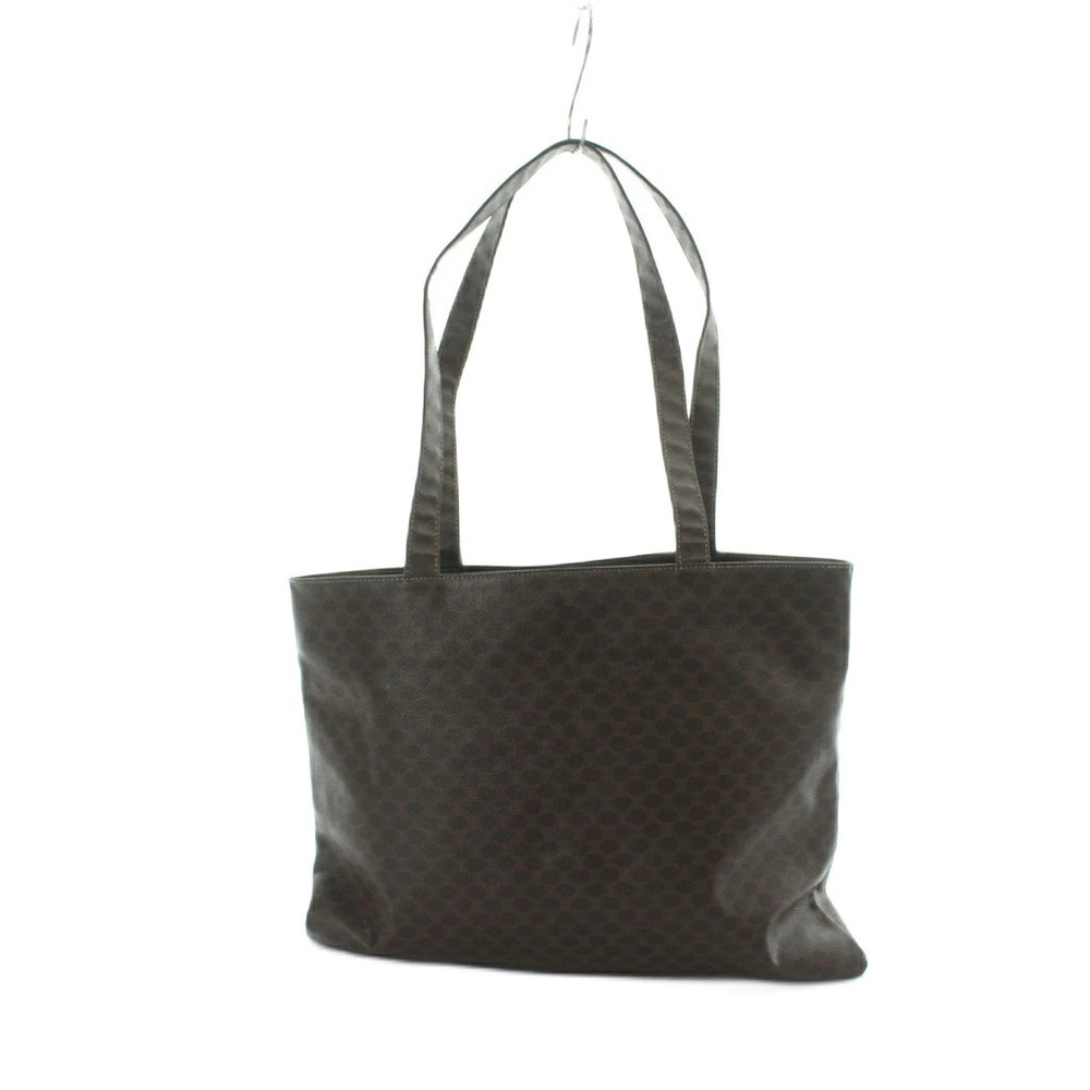 Celine Tote Bag Handbag Macadam Leather Brown